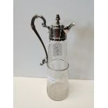 Quality silver plated claret jug