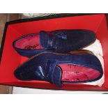 Pair of Jeffrey West lofa blue shoes worn size 10