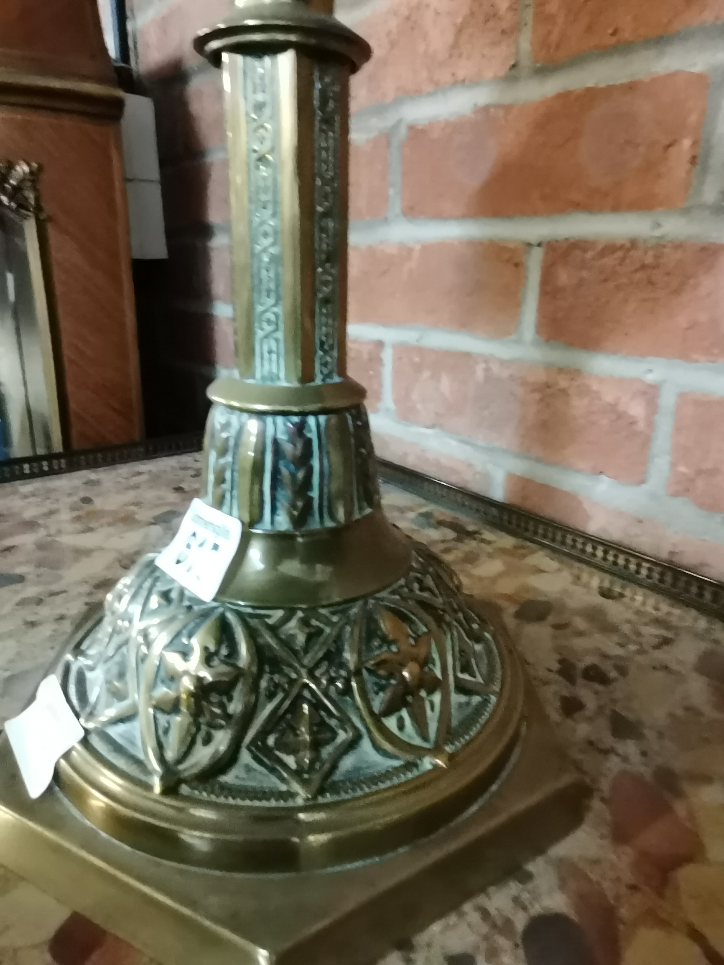 Victorian oil lamp - Image 2 of 2