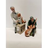 2Royal Doulton Figures HN2325 "The Master" and HN2731 "Thanks Doc"
