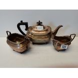 3 pc silver plated coffee set Walker and Hall