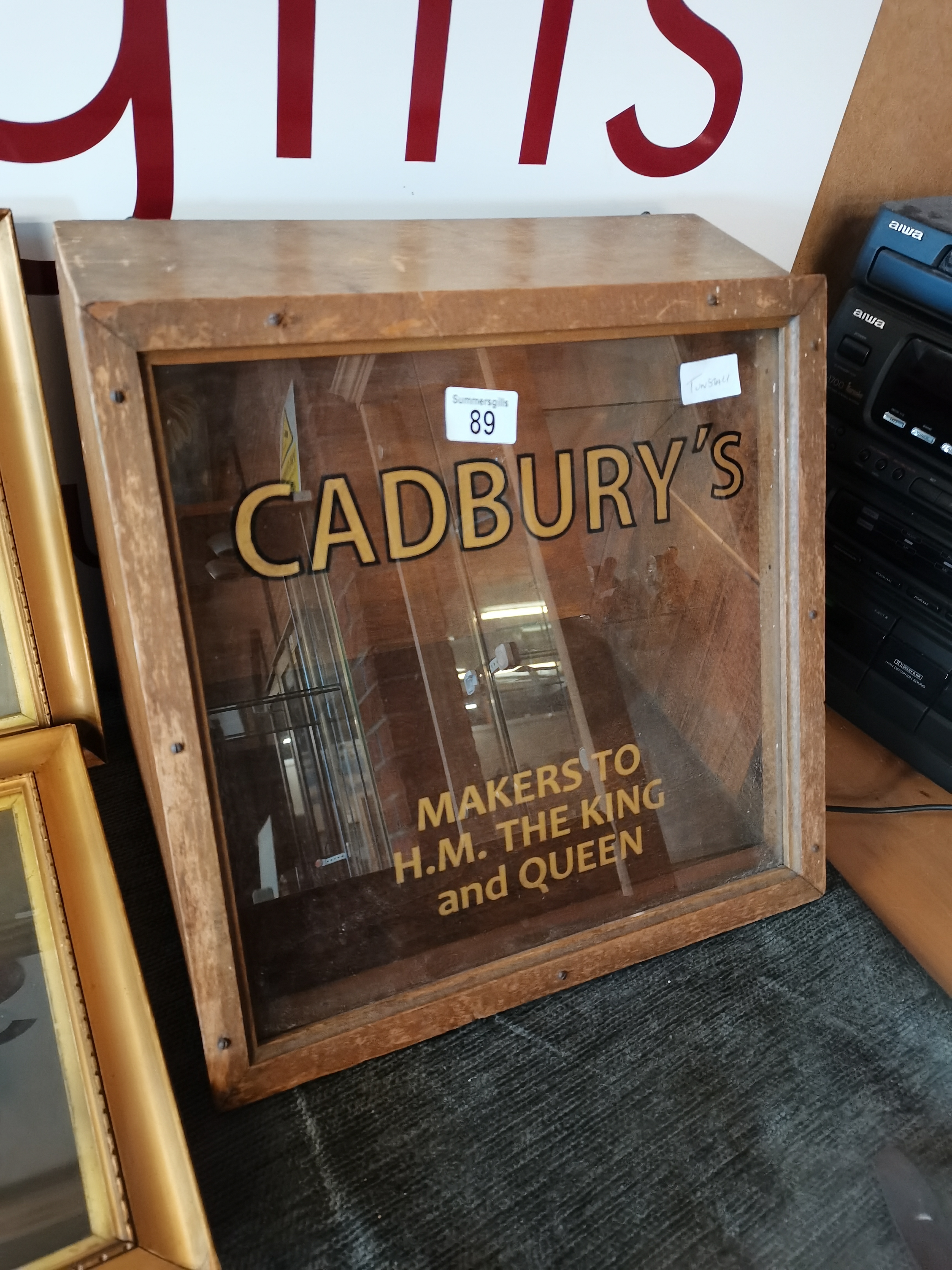 Cadbury's shop display cabinet