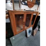 Oak display cabinet