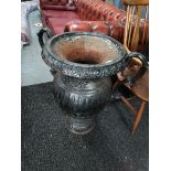 Cast iron Victorian style cast iron urn 74cm