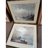 2 watercolours of Whitby R.L. Howey