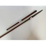 1 metre Spear and wooden stick