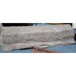 2 beige deep piled rugs good condition 200 wide