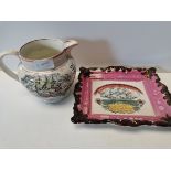 2x Sunderland lustre items