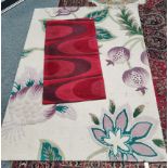 Laura Ashley Leaf & Flower patterned Rug. 100% cotton 200 x 142