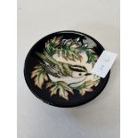 Moorcroft pin dish with bird decoration