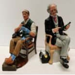 2 Royal Doulton Figures HN2319 "The Bachelor" and HN2858 "The Doctor"