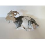 Seated Goat, Royal Copenhagen, 1889-1922 mark no ref nos Item no:R466 Christain Thomsen H15cm W27cm