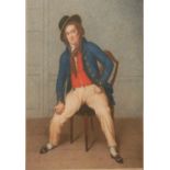 AFTER SAMUEL DE WILDE, A PAIR OF 18TH CENTURY COLOURED ENGRAVINGS Of Actor William Thomas Lewis as