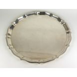 GORHAM, AN AMERICAN STERLING SILVER SALVER Having a scalloped edge, marked to reverse 'Gorham