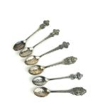 ROLEX, A COLLECTION OF SIX SILVER PLATED TEASPOONS Having Rolex crown, marked 'Boucher,