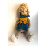 A VINTAGE LENCI FELT DOLL. (50cm)