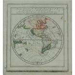 GABRIEL BODENEHR, A LATE 17TH/EARLY 18TH CENTURY GERMAN HAND COLOURED MAP ENGRAVING OF AMERICA