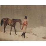 AFTER HENRY THOMAS ALKEN, 1785 - 1851, A PAIR OF 19TH CENTURY COLOURED AQUATINTS Titled 'One of