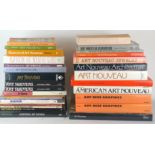 A COLLECTION OF ART REFERENCE BOOKS RELATING TO THE ART NOVEAU PERIOD.