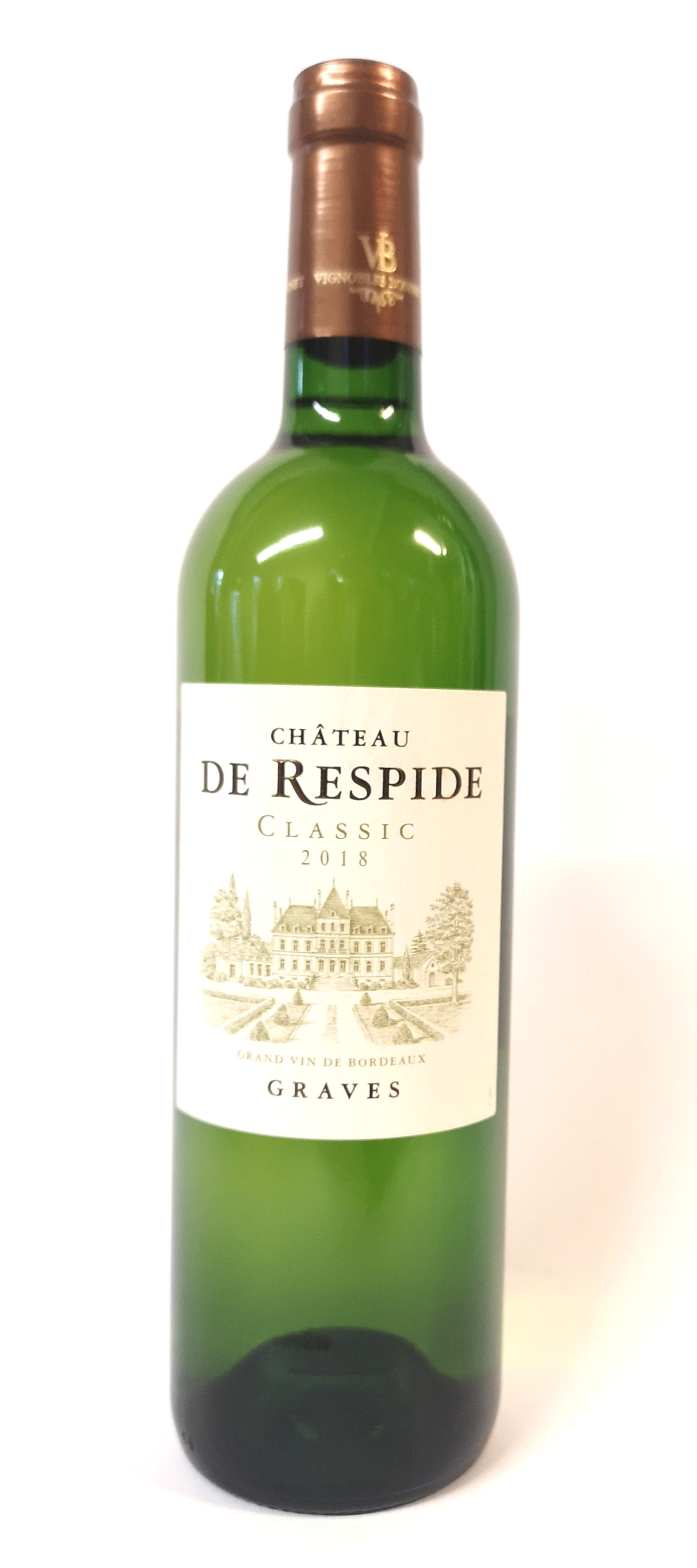 CHÂTEAU DE RESPIDE CLASSIC GRAVES BLANC, 2018, A SET OF TWELVE 750ML BOTTLES.