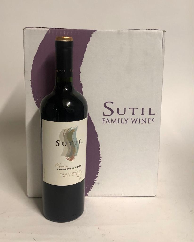 SUTIL CABERNET SAUVIGNON 2017, A CASE OF TWELVE 750ML BOTTLES.