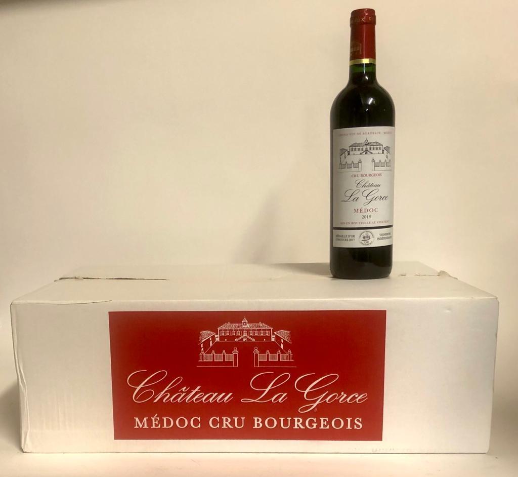 CHÂTEAU LA GORCE CRU BOURGEOIS MEDOC 2015, A CASE OF TWELVE 750ML BOTTLES.