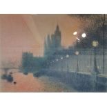 DEREK MYNOTT, 1925 - 1984, TWO LIMITED EDITION LITHOGRAPHS Westminster and Ile de la cite, signed,