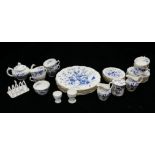 COALPORT, A VINTAGE PORCELAIN TEA AND PART DINNER SERVICE Decorated with 'Cairo' pattern in
