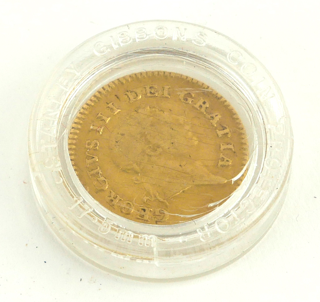 A KING GEORGE III 22CT GOLD THIRD GUINEA COIN, DATED 1806 With crown and inscription 'Fidel Defensor