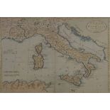 A SET OF THREE 18TH CENTURY HAND COLOURED MAP ENGRAVING Titled 'Spain and Portugal', 'France' and '