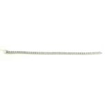 AN 18CT WHITE GOLD AND DIAMOND TENNIS BRACELET Having a single line of round cut diamonds. (approx