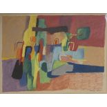 WILFRED AVERY, 1926 - 2016, ABSTRACT PASTEL ON PAPER Signed lower right 'Avery 1960', inscribed