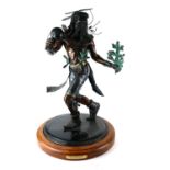 STEVE STREADBEAK, AMERICAN, A LARGE 20TH CENTURY LIMITED EDITION BRONZE STATUE 23/29 Titled 'Kachina