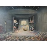 AN EARLY 20TH CENTURY BRITISH SCHOOL OIL ON CANVAS Titled 'Impression of The Mermaid Theatre',