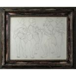 FOLLOWER OF ANDREA MANTEGN, A LARGE DRAWING Nude figures dancing, framed and glazed. (sight 59cm x
