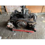 BARN FIND, TWO VOLKSWAGEN BEETLE ENGINES AND COLLECTION OF SPARE PARTS, LIGHTS, DOOR ETC.