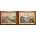 AFTER HENRY THOMAS ALKEN, TWO COLOURED PRINTS Titled 'Steeple Chase Scenes', held in 19th Century