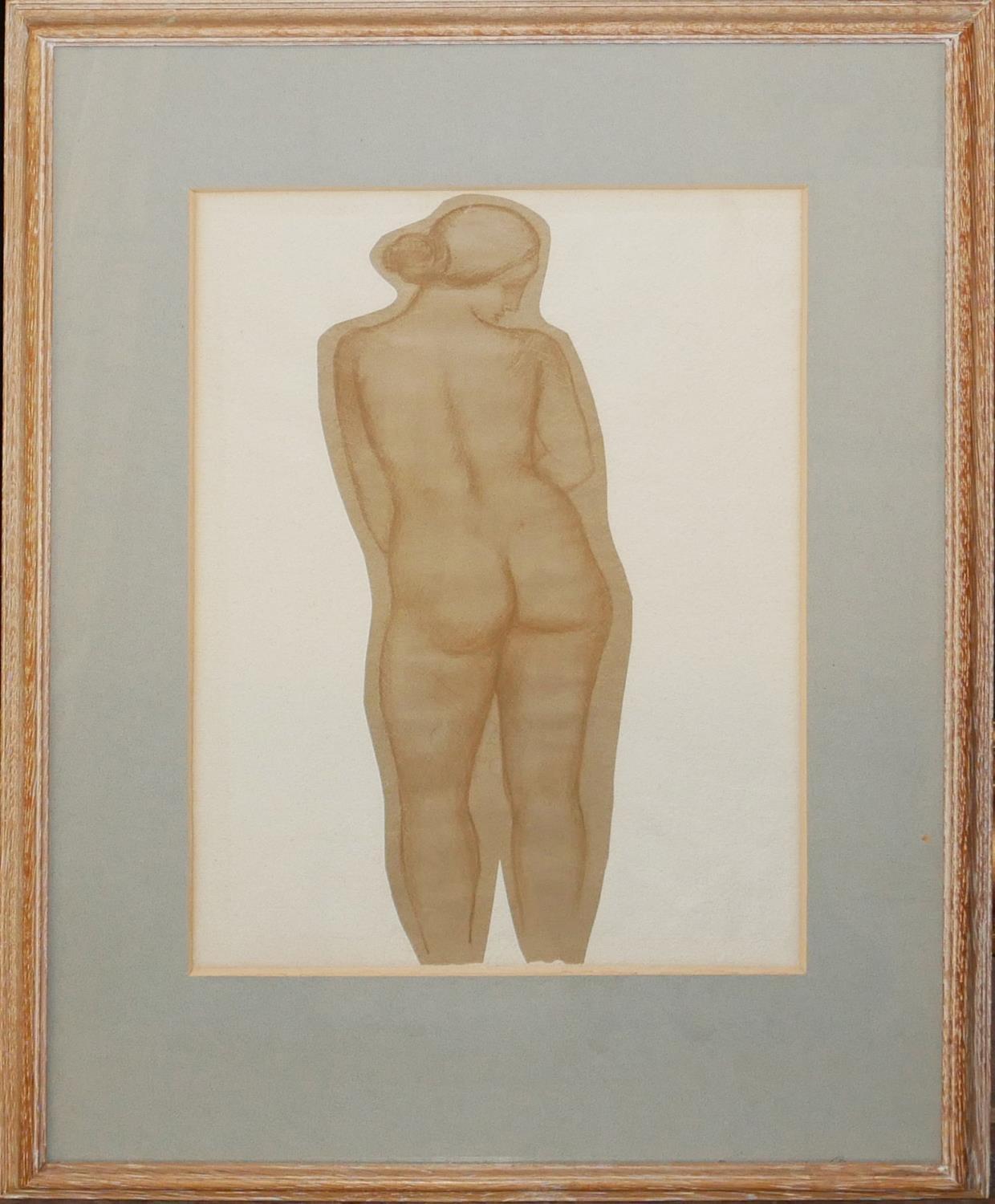 ARISTIDE MAILLOL, FRENCH, 1861 - 1944, LIMITED EDITION LITHOGRAPH LAID TO HANDMADE PAPER Nude study, - Bild 2 aus 4
