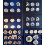 A COLLECTION OF COMMEMORATIVE PHOTOGRAPHIC PROOF COINS To include The Royal Family 24ct plated coins