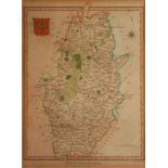 A COLLECTION OF THREE 18TH CENTURY AND LATER HAND COLOURED MAP ENGRAVINGS Titled 'Suite De La