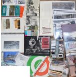 A COLLECTION OF POSTCARDS AND EPHEMERA RELATING TO LONDON TRANSPORT Along with 45rpm records, and