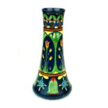 A FOLEY INTARSIO WARE, 1881 -1903, CERAMIC CYLINDRICAL VASE Painted with Egyptian design in '