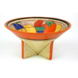 CLARICE CLIFF, FANTASQUE RANGE, AN ART DECO CONICAL POTTERY BOWL, CIRCA 1930 - 1931 In 'Picasso