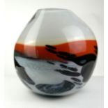 ANTHONY STERN, LONDON, A STUDIO ART HAND BLOWN GLASS VASE Bearing label. (32cm) Condition: good