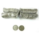 A COLLECTION OF PRE 1947 BRITISH SILVER TWO SHILLING COINS Various dates. (approx 160 coins)