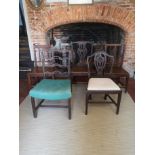 FIVE VARIOUS GEORGIAN DINING CHAIRS. Condition: overall good