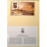 TWO ALBUMS CONTAINING 24 NELSON COMMEMORATIVE COIN COVERS Along with approx 60 FDC stamps.