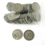 A COLLECTION OF PRE 1947 BRITISH SILVER HALF CROWN COINS Various dates.