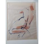 LAURA HANLEY, A 20TH CENTURY PEN AND INK NUDE STUDY Female torso, signed lower right, dated 1976,