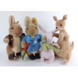 A COLLECTION OF FOUR VINTAGE STEIFF SOFT TOYS Including 'The World Peter Rabbit 2002', Benjamin